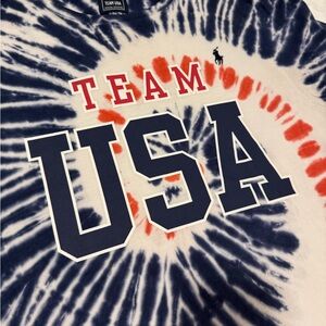 Team USA Polo Ralph Lauren Tie Dye Unisex T Shirt Size Medium